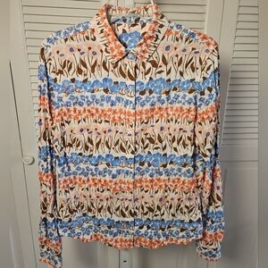 J. McLaughlin Multicolor Floral Men's Shirt